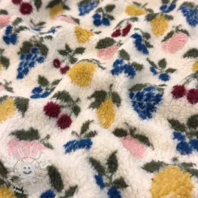 Tissu de manteau TEDDY JACQUARD Pretty mix design E