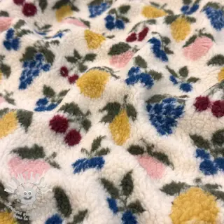 Tissu de manteau TEDDY JACQUARD Pretty mix design E