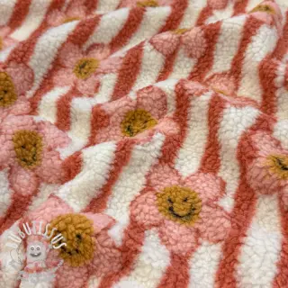 Tissu de manteau TEDDY JACQUARD Pretty mix design D