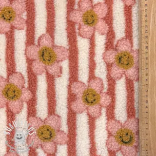 Tissu de manteau TEDDY JACQUARD Pretty mix design D