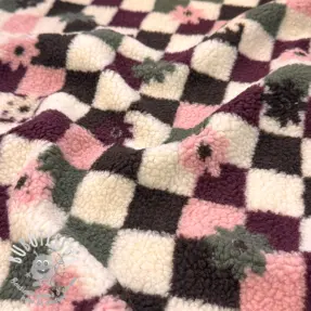 Tissu de manteau TEDDY JACQUARD Pretty mix design C