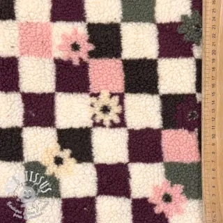 Tissu de manteau TEDDY JACQUARD Pretty mix design C