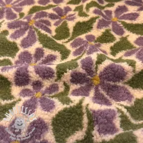 Tissu de manteau TEDDY JACQUARD Pretty mix design B