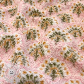 Tissu de manteau TEDDY JACQUARD Pretty mix design A