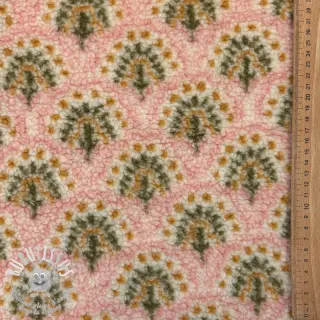Tissu de manteau TEDDY JACQUARD Pretty mix design A