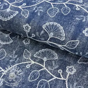 JEANS EMBROIDERY Luxurious washed