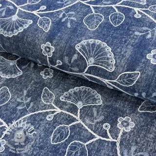 JEANS EMBROIDERY Luxurious washed