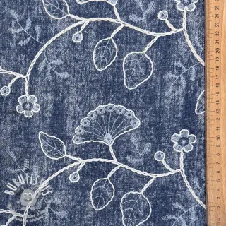 JEANS EMBROIDERY Luxurious washed
