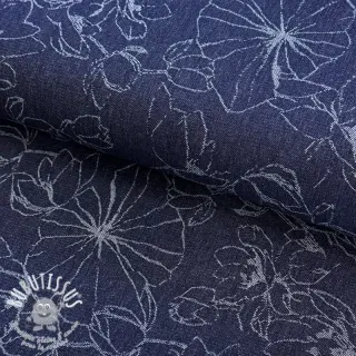 JEANS EMBROIDERY Jacquard Flowers