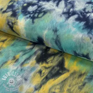 JEANS TIE DYE HEAVY bright yellow