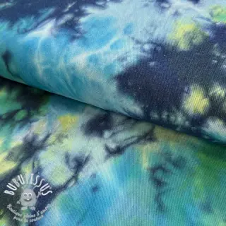 JEANS TIE DYE HEAVY lime cream