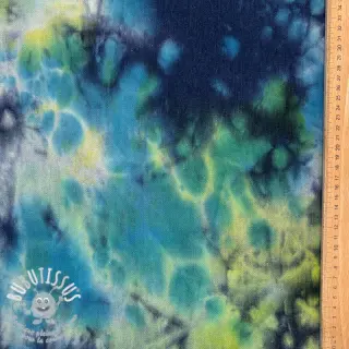 JEANS TIE DYE HEAVY lime cream