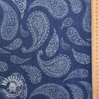 JEANS JACQUARD Paisley dark jeans