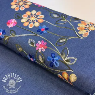 JEANS EMBROIDERY BORDER design B