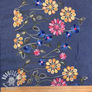 JEANS EMBROIDERY BORDER design B