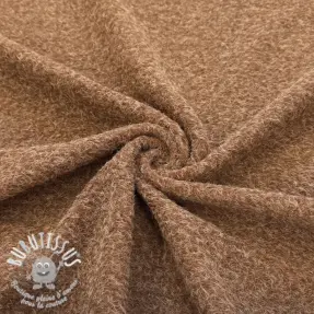 Tissu de manteau Fancy wool touch bronze