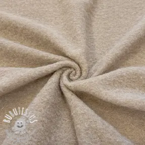 Tissu de manteau Fancy wool touch sand