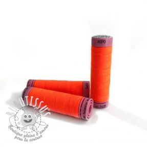 Fil a coudre polyester Amann Aspo 120 neon orange