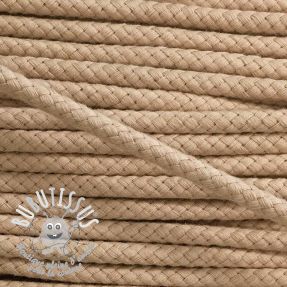 Cordon coton 8 mm beige