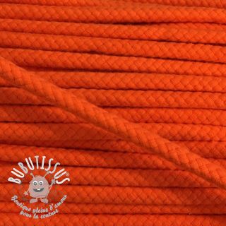 Cordon coton 8 mm orange