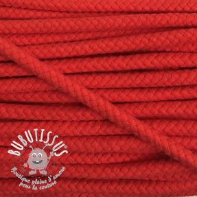 Cordon coton 8 mm red
