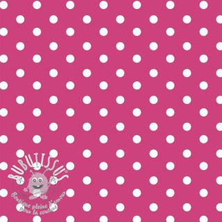 Tissu coton Dots pink