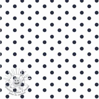 Tissu coton Dots white/navy