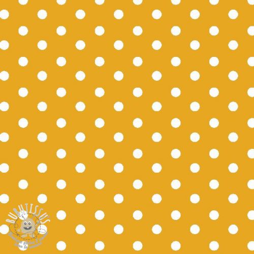 Tissu coton Dots yellow