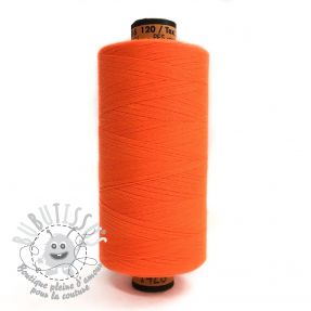 Fil a coudre polyester Amann Belfil-S 120 orange néon