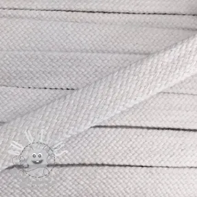 Cordon coton plat 15 mm white
