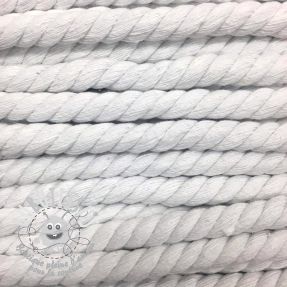Cordon coton macramé 12 mm blanc
