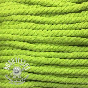 Cordon coton macramé 12 mm lime