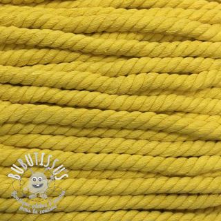 Cordon coton macramé 12 mm jaune