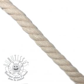 Cordon coton macramé 2,5 cm cream