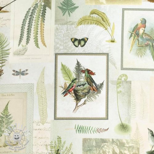 Tissu déco Herbarium digital print