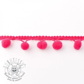 Galon pompon petit rose