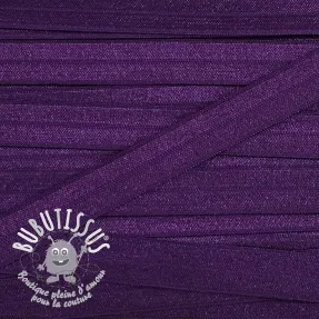 Biais élastique 15 mm violet