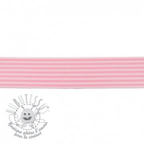 Élastique lisse 4 cm Stripe light pink