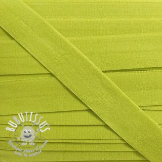 Biais élastique mat 20 mm lime