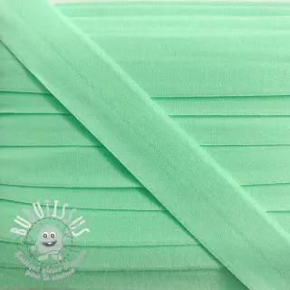 Biais élastique mat 20 mm menthe