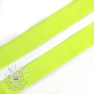 Biais élastique mat 20 mm neon jaune