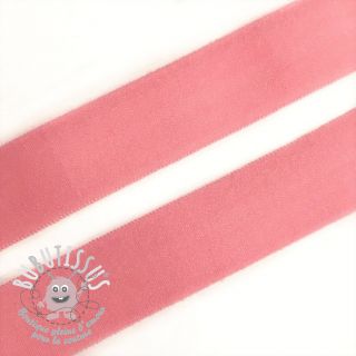 Biais élastique mat 20 mm rose pâle