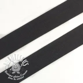 Biais élastique mat 20 mm gris foncé