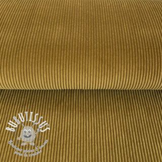 Tissu velours cotelé curry
