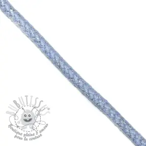 Cordon lurex 10 mm light blue