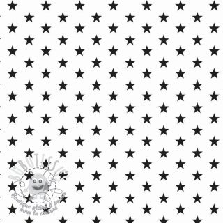 Tissu coton Petit stars white/black