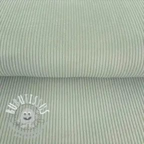 Tissu velours cotelé mint
