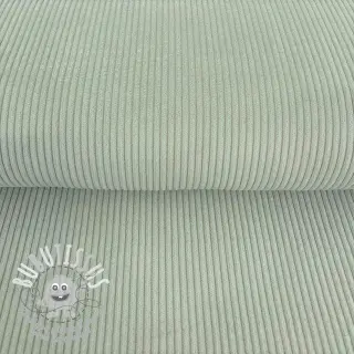 Tissu velours cotelé mint
