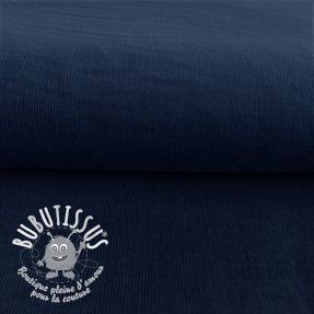 Tissu velours cotelé fin navy