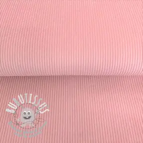 Tissu velours cotelé rose